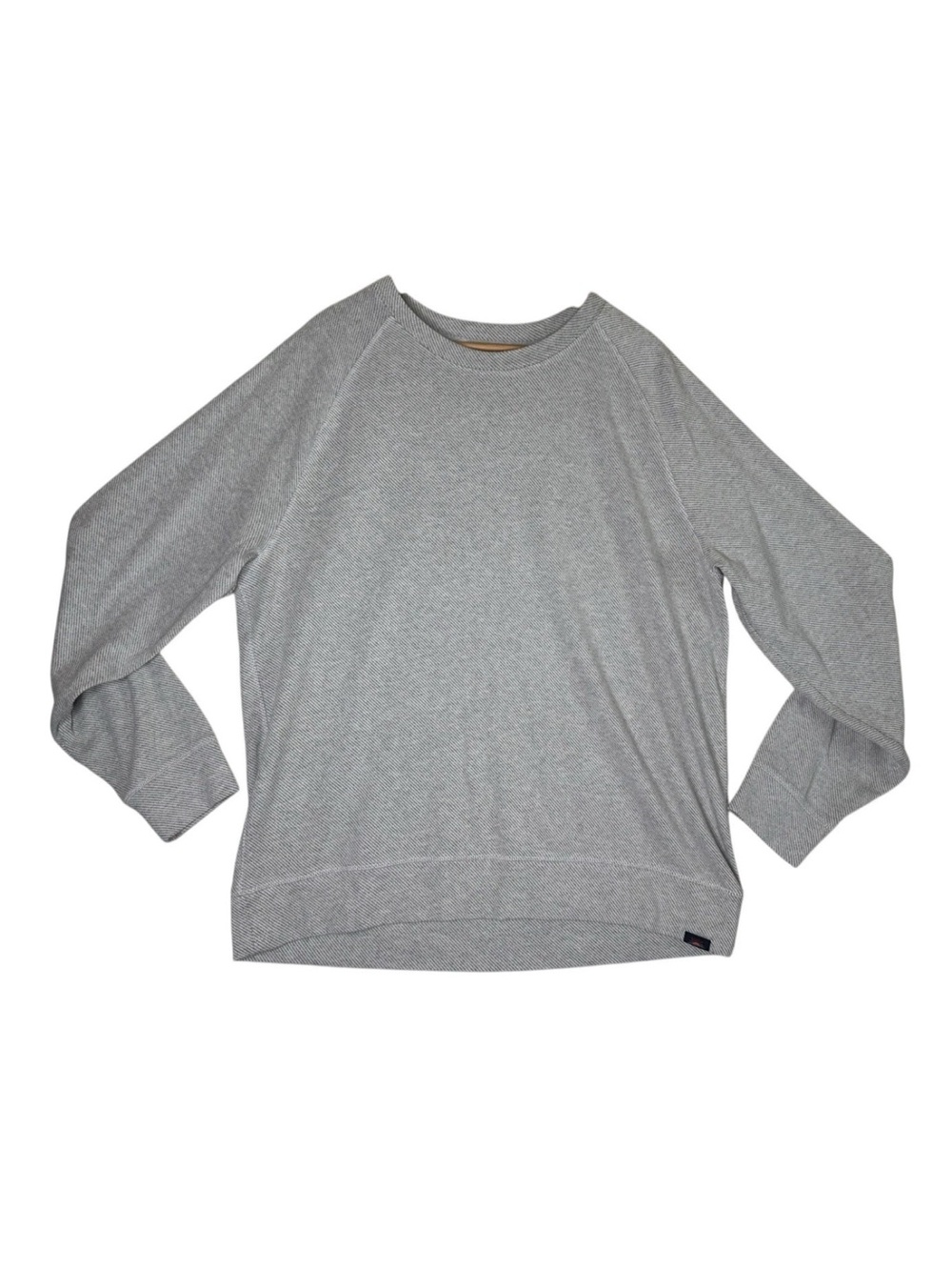 Faherty Legend Sweater Crew Long Sleeve Light Heather Grey Men's Size XL
